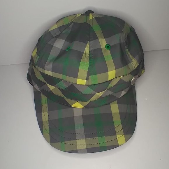 Women's Under Armour Plaid Grey/Green Hat- Adjustable- New Without Tags - Picture 2 of 6